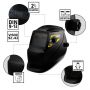 MÁSCARA DE SOLDA COM ESCURECIMENTO AUTOMÁTICO KAB SOLAR 4K (TORK SOLDA)