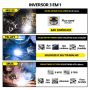 MÁQUINA DE SOLDA INVERSORA MIG SINÉRGICO, TIG, ELETRODO MMA KAB 160A 220V, MÁSCARA AUTOMÁTICA (TORK SOLDA)