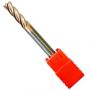 Fresa MD 55HRC Topo Reto 4 Cortes - Ø03.0X08X50MM H3 TiSiN - Topmill