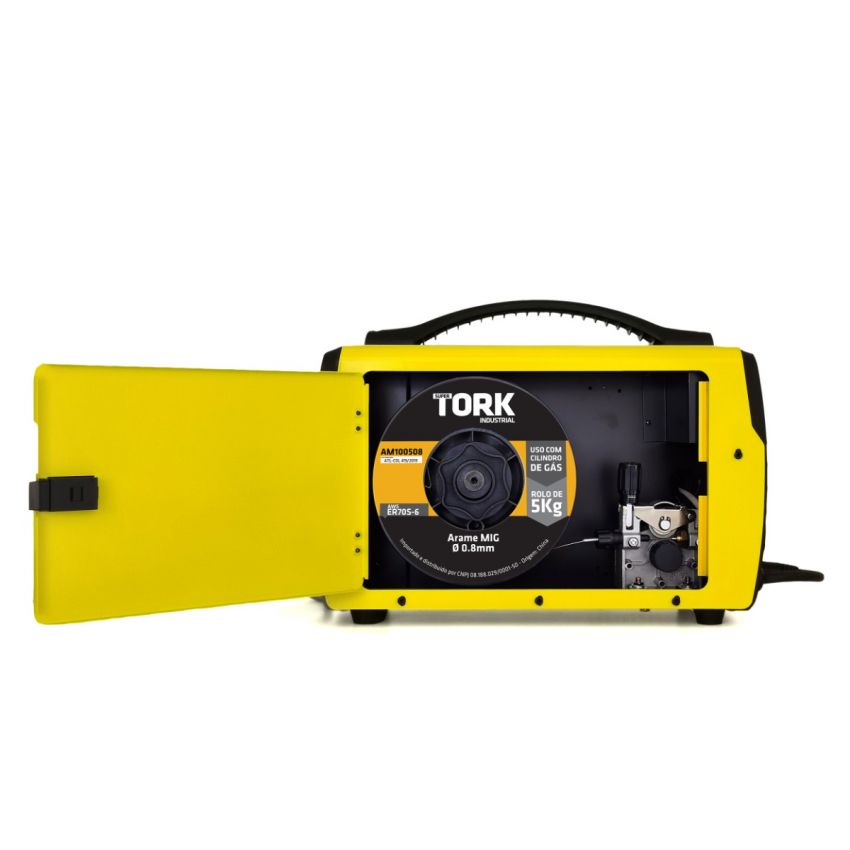 MÁQUINA INVERSORA DE SOLDA MIG SINÉRGICO,TIG,ELETRODO MMA KAB 180A BIVOLT (TORK SOLDA)