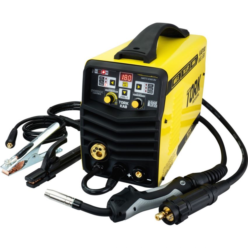 MÁQUINA INVERSORA DE SOLDA MIG SINÉRGICO,TIG,ELETRODO MMA KAB 180A BIVOLT (TORK SOLDA)