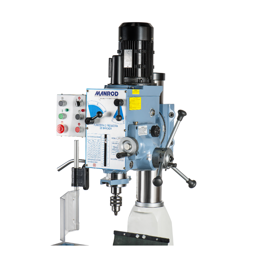 FURADEIRA FRESADORA DE BANCADA INDUSTRIAL MR-210