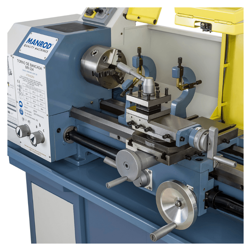 TORNO DE BANCADA PROFISSIONAL Ø280x700mm 1100W MR-334 (MANROD)
