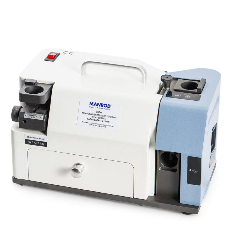  Afiadora para fresas de topo de 2, 3 e 4 cortes, ø 4,0 a ø14mm, fornecida com rebolos em CBN e SDC
