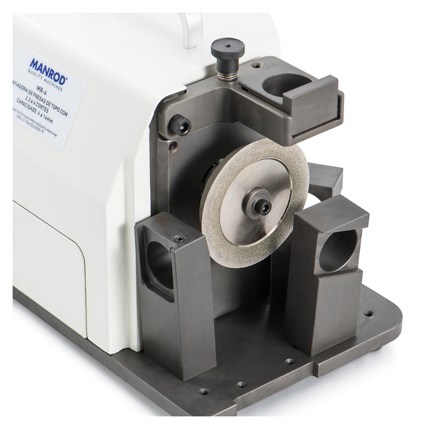  Afiadora para fresas de topo de 2, 3 e 4 cortes, ø 4,0 a ø14mm, fornecida com rebolos em CBN e SDC