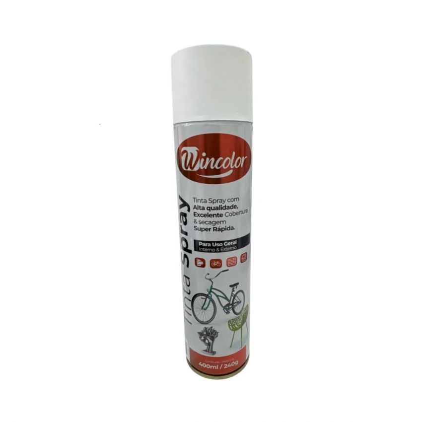 TINTA SPRAY WINCOLOR 400ML BRANCO FOSCO WIN113 (SIEGER)