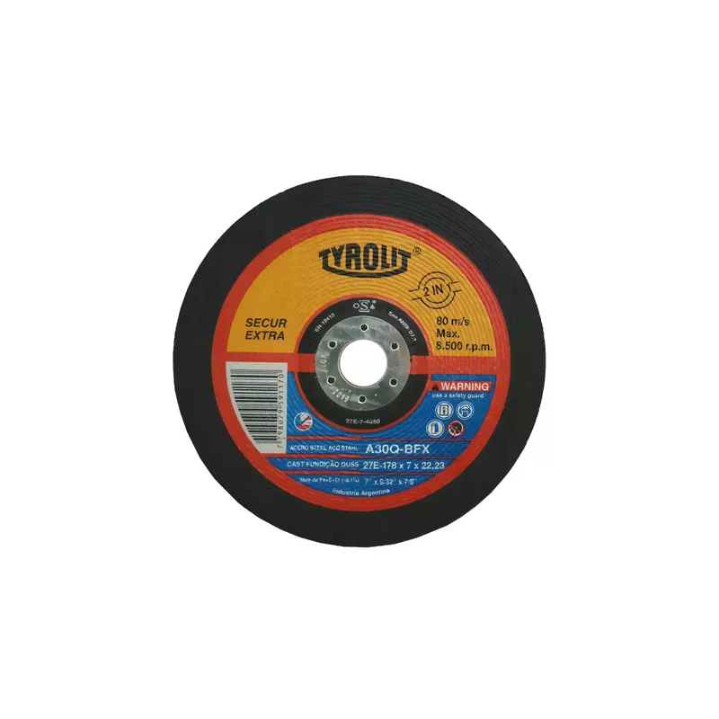 DISCO CORTE STANDARD 41C 115X1X22 A60Q-BFS-50 (TYROLIT)
