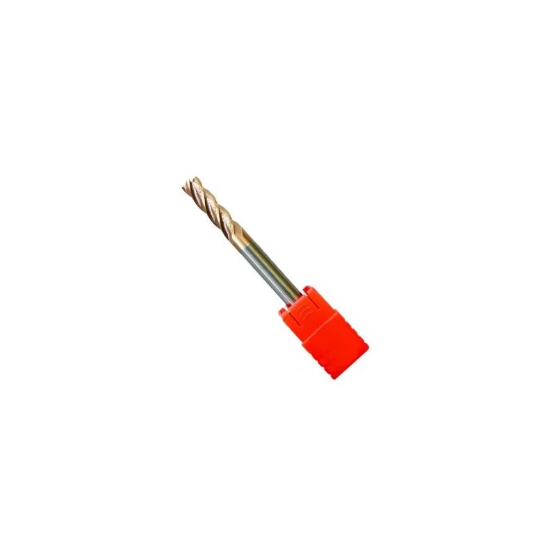 Fresa MD 55HRC Topo Reto 4 Cortes - Ø05.0X13X50MM H5 TiSiN - Topmill