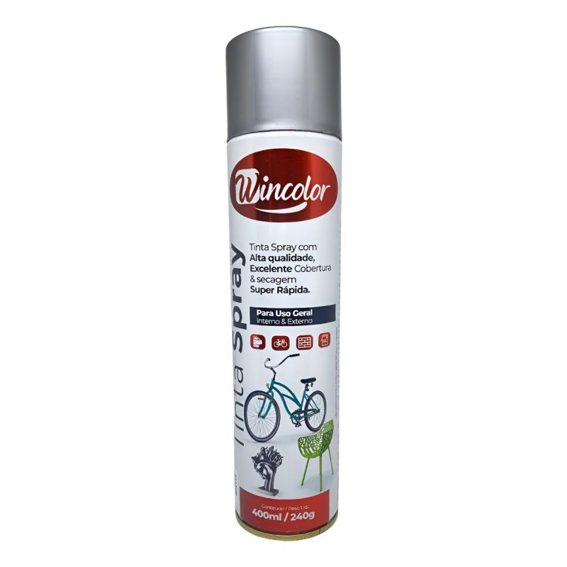 TINTA SPRAY WINCOLOR 400ML ALUMINIO WIN114 (SIEGER)