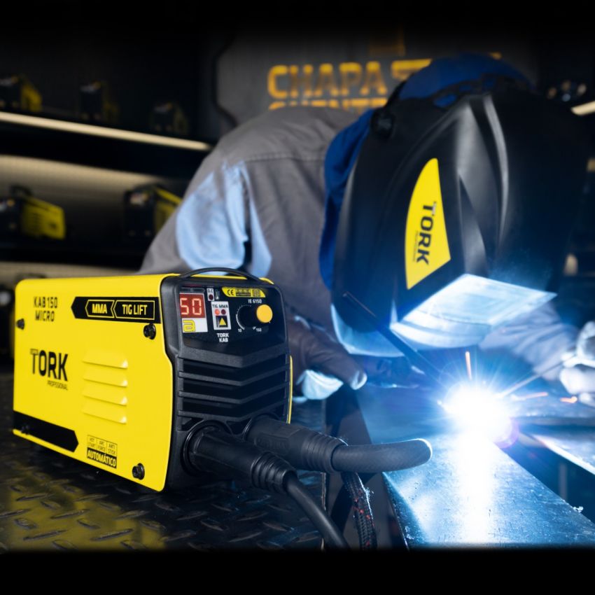 MÁQUINA INVERSORA DE SOLDA TIG LIFT,ELETRODO MMA KAB 150A 220V (TORK SOLDA)