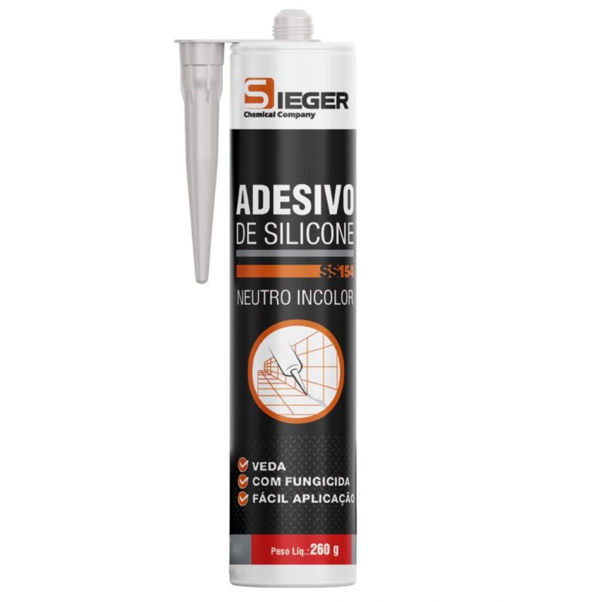 SILICONE NEUTRO INCOLOR SS154 260G (SIEGER)