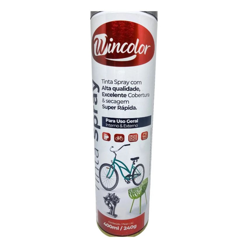 TINTA SPRAY WINCOLOR 400ML ALUMINIO WIN114 (SIEGER)