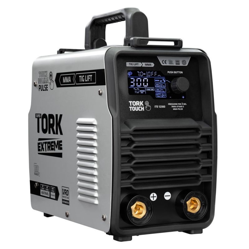 MÁQUINA DE SOLDA INVERSORA TIG, ELETRODO MMA TOUCH 300A 220V (TORK SOLDA)