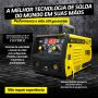 MÁQUINA DE SOLDA INVERSORA MIG SINÉRGICO, TIG, ELETRODO MMA KAB 160A 220V, MÁSCARA AUTOMÁTICA (TORK SOLDA)
