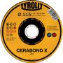 DISCO CORTE CERABOND 115X1X22 CA60Q-BFPX (TYROLIT)